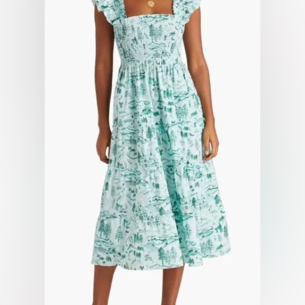 Hill House Home Nap Dress in Ski Chalet pattern